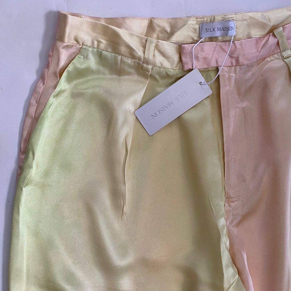 NWT Silk Maison straight leg pants - Picture 2 of 4